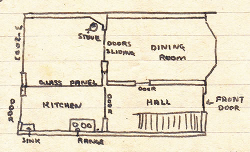 Plan of house used as a billet
